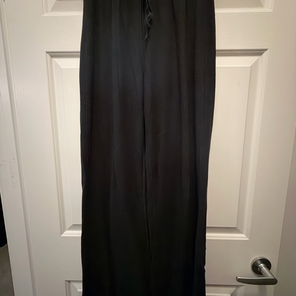 Wide Leg Women's Pants in Black